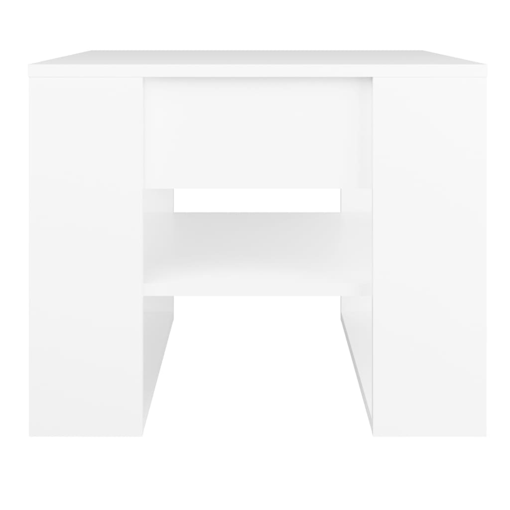 vidaXL Tavolino da Salotto Bianco 55,5x55x45 cm in Legno Multistrato