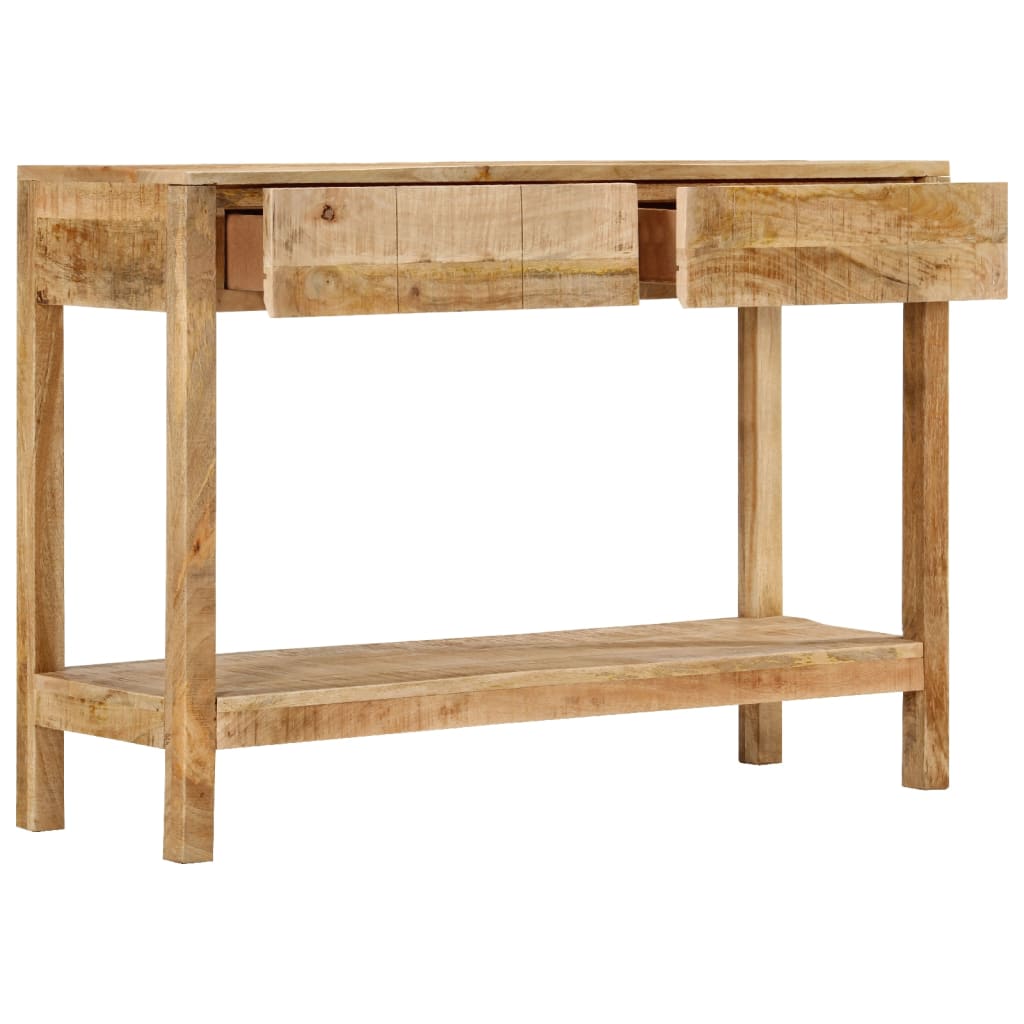 vidaXL Tavolo Consolle con 2 Cassetti 110x35x75cm Legno Massello Mango