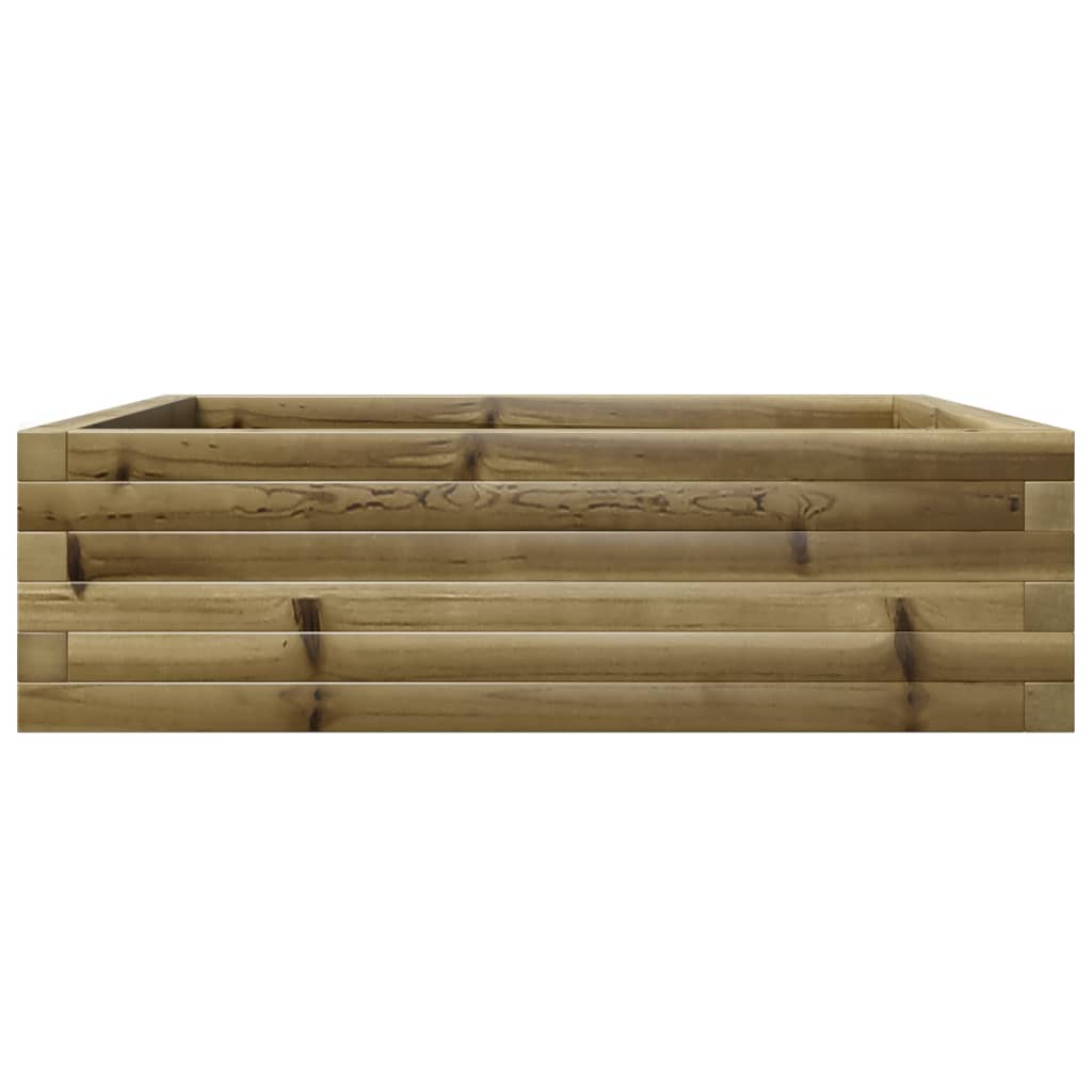 vidaXL Fioriera da Giardino 80x80x23 cm in Legno di Pino Impregnato