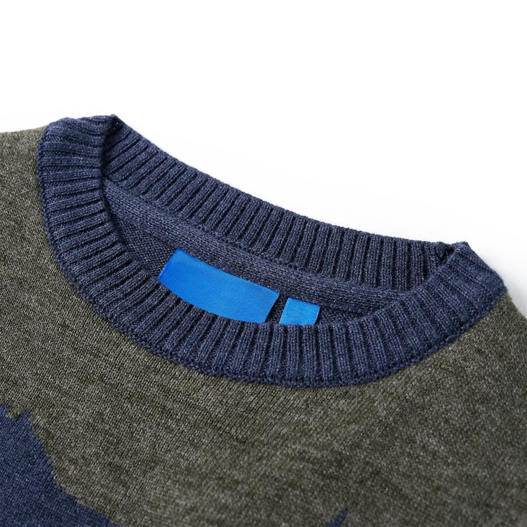 Maglione per Bambini Lavorato a Maglia Blu Marino 104