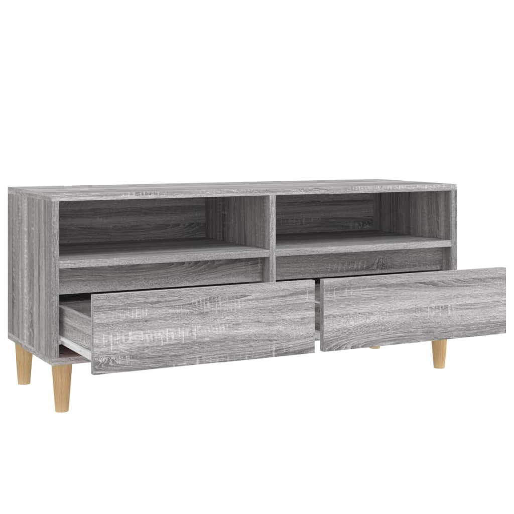 vidaXL Mobile Porta TV Grigio Sonoma 100x34,5x44,5cm Legno Multistrato