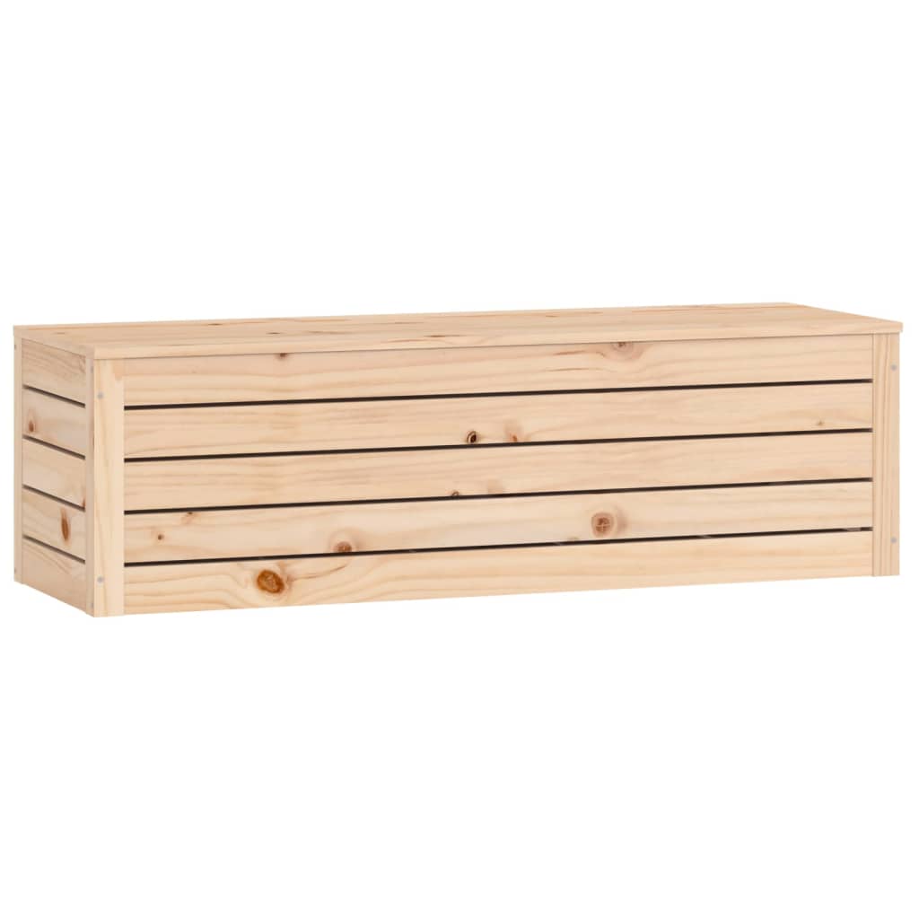 vidaXL Contenitore Portaoggetti 109x36,5x33 cm Legno Massello Pino