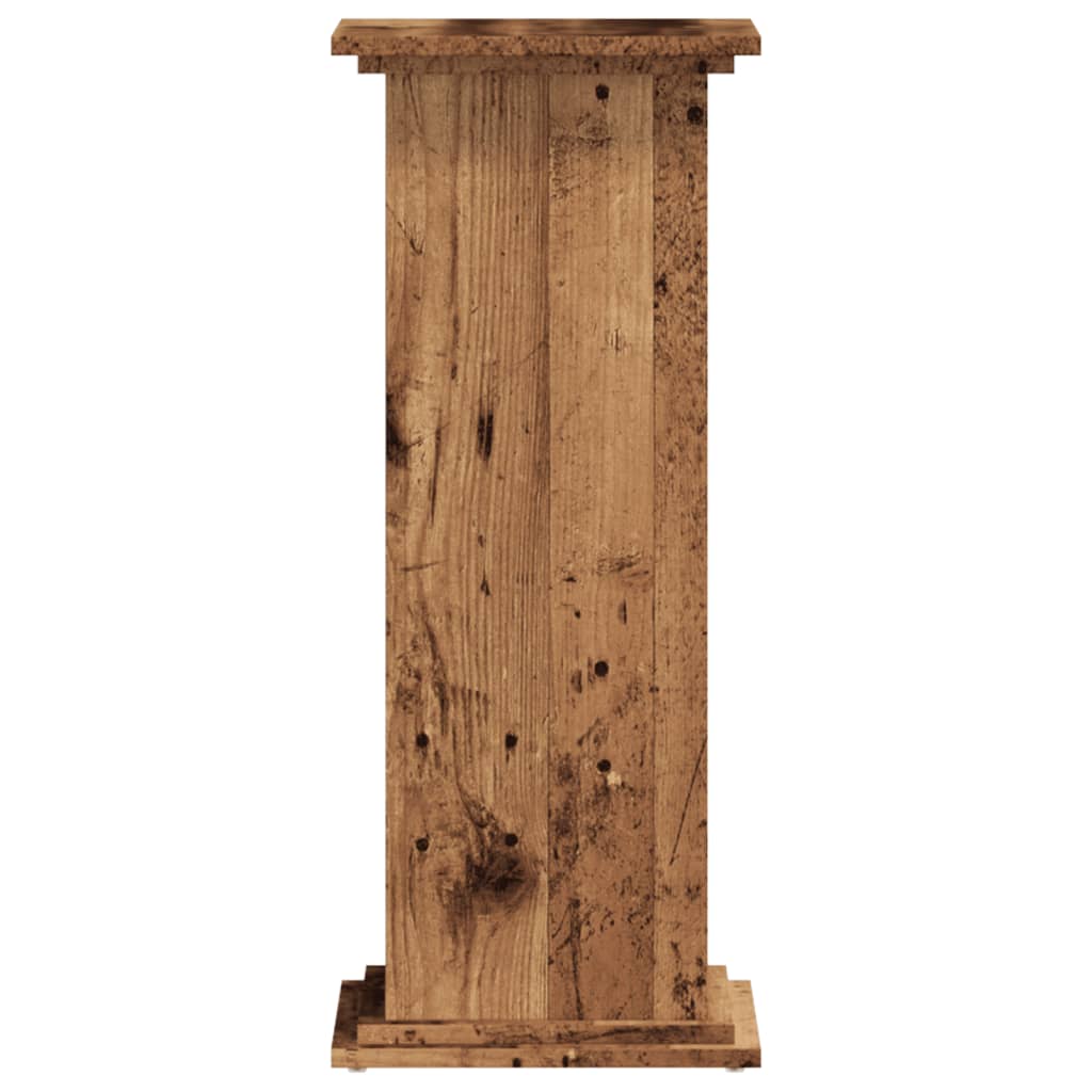 vidaXL Supporto per Piante Legno Vecchio 33x33x80 cm Legno Multistrato