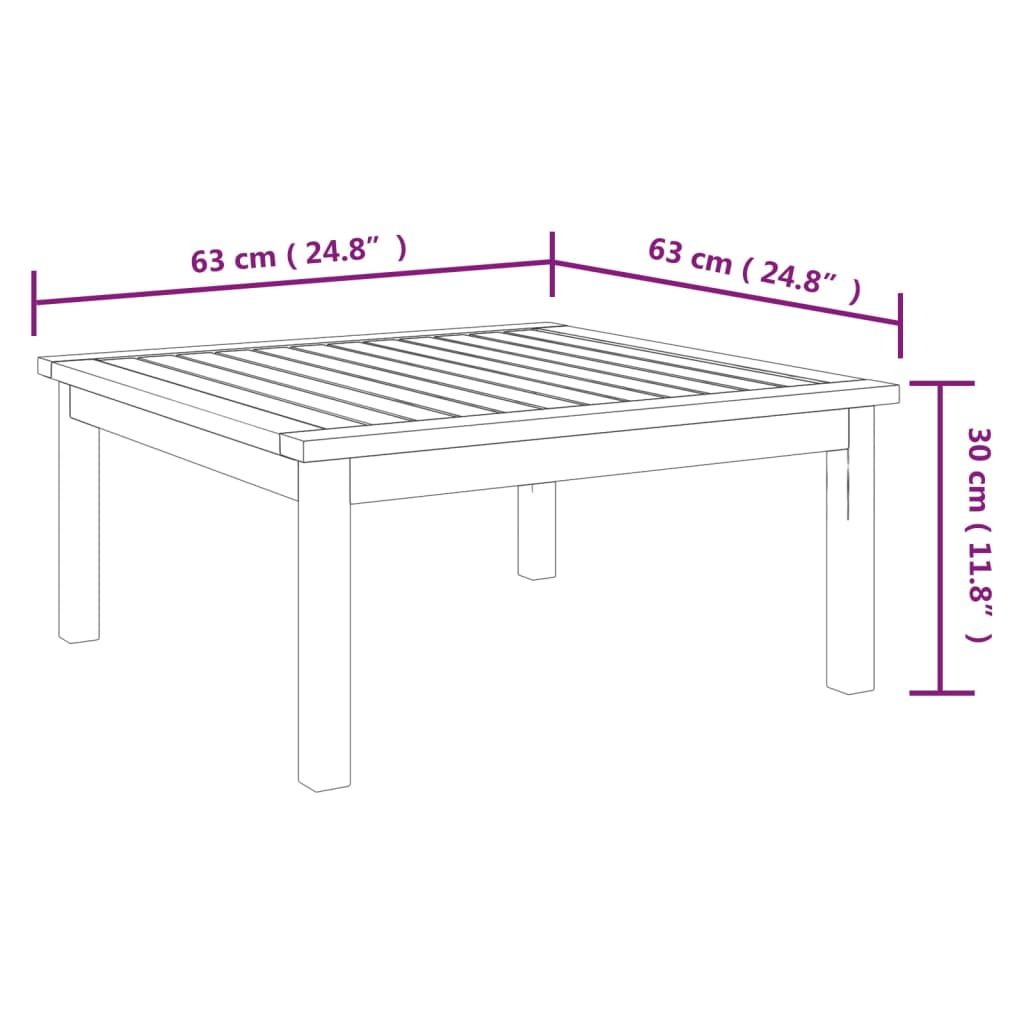 vidaXL Set Divani da Giardino 3 pz con Cuscini Massello d'Acacia