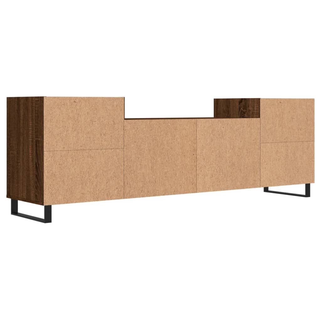 vidaXL Mobile TV Rovere Marrone 160x35x55 cm in Legno Multistrato