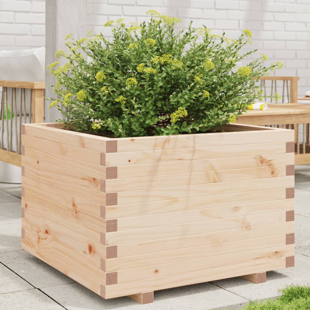 vidaXL Fioriera da Giardino 70x70x49,5 cm in Legno Massello di Pino