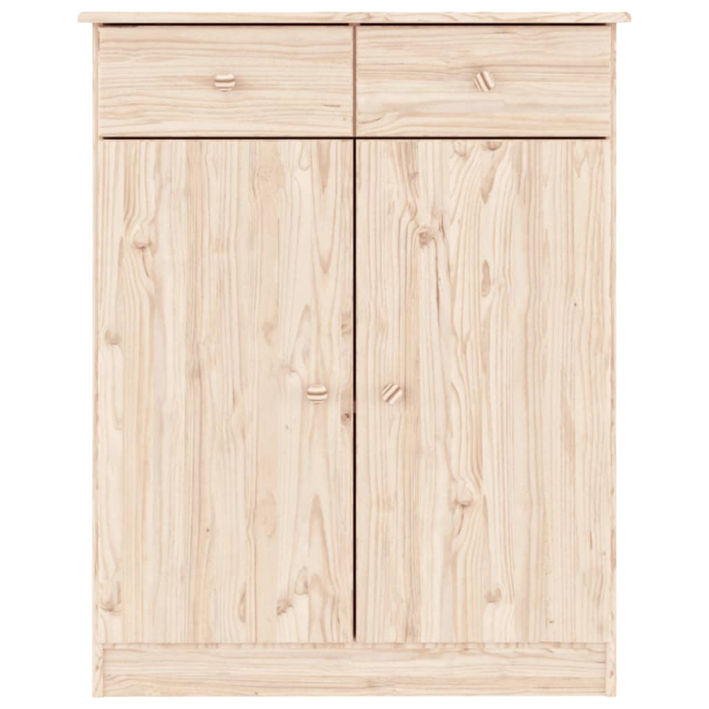 vidaXL Scarpiera ALTA 77x35x96 cm in Legno Massello di Pino