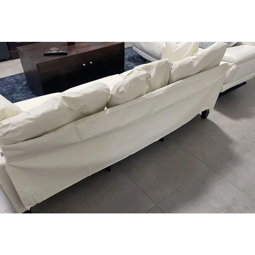 vidaXL Divano a 2 Posti B-Stock Crema 120 cm in Similpelle