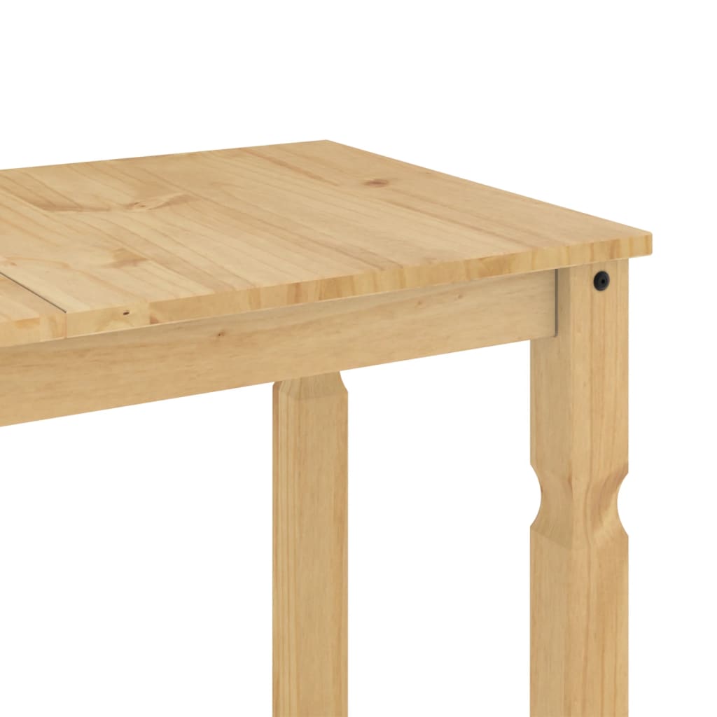 vidaXL Tavolo da Pranzo Corona 112x60x75 cm in Legno Massello di Pino