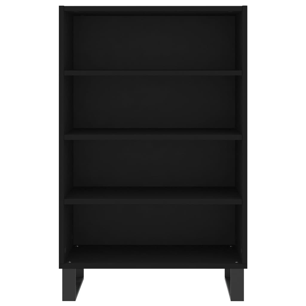 vidaXL Credenza Nera 57x35x90 cm in Legno Multistrato