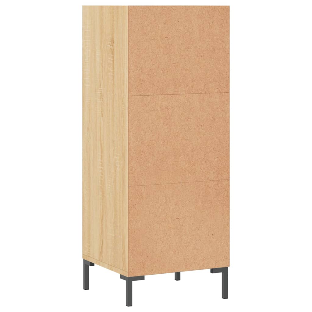 vidaXL Credenza Rovere Sonoma 34,5x32,5x90 cm in Legno Multistrato