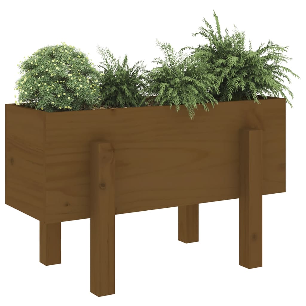 vidaXL Fioriera da Giardino Ambra 62x30x38 cm Legno Massello di Pino