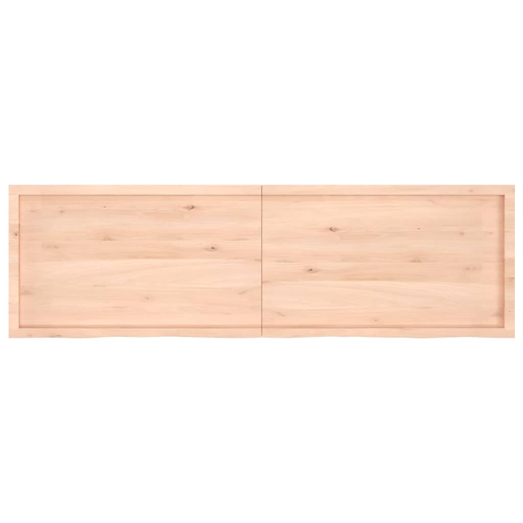 vidaXL Piano Bagno 200x60x(2-4) cm in Legno Massello Non Trattato