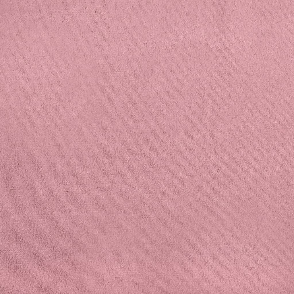 vidaXL Poltrona Rosa 62x79x79 cm Velluto