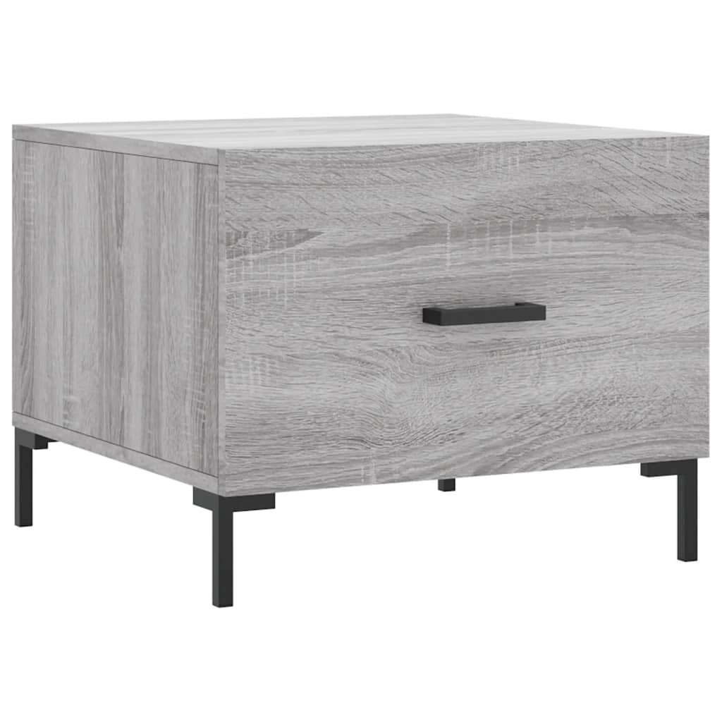 vidaXL Tavolino da Salotto Grigio Sonoma 50x50x40 cm Legno Multistrato