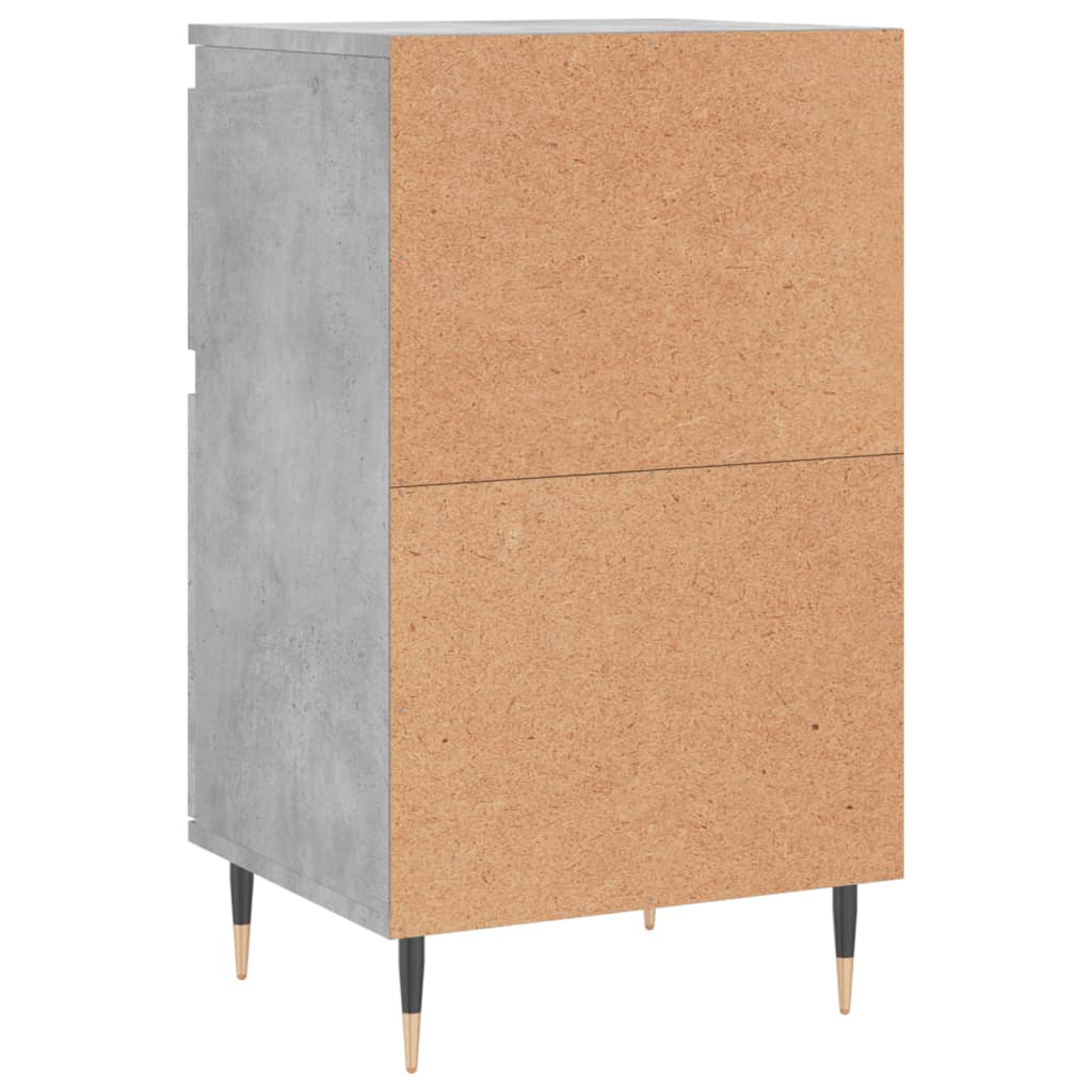 vidaXL Credenza Grigio Cemento 40x35x70 cm in Legno Multistrato