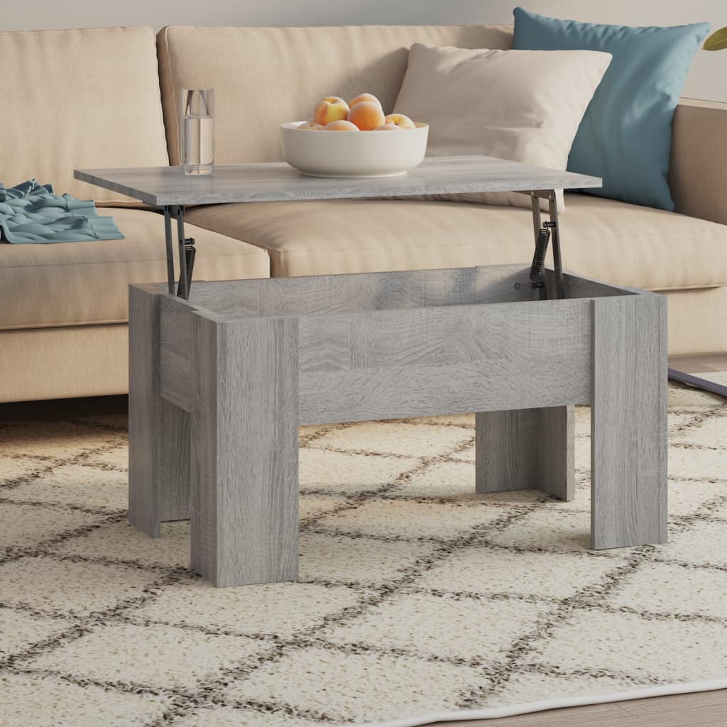 vidaXL Tavolino da Salotto Grigio Sonoma 79x49x41 cm Legno Multistrato