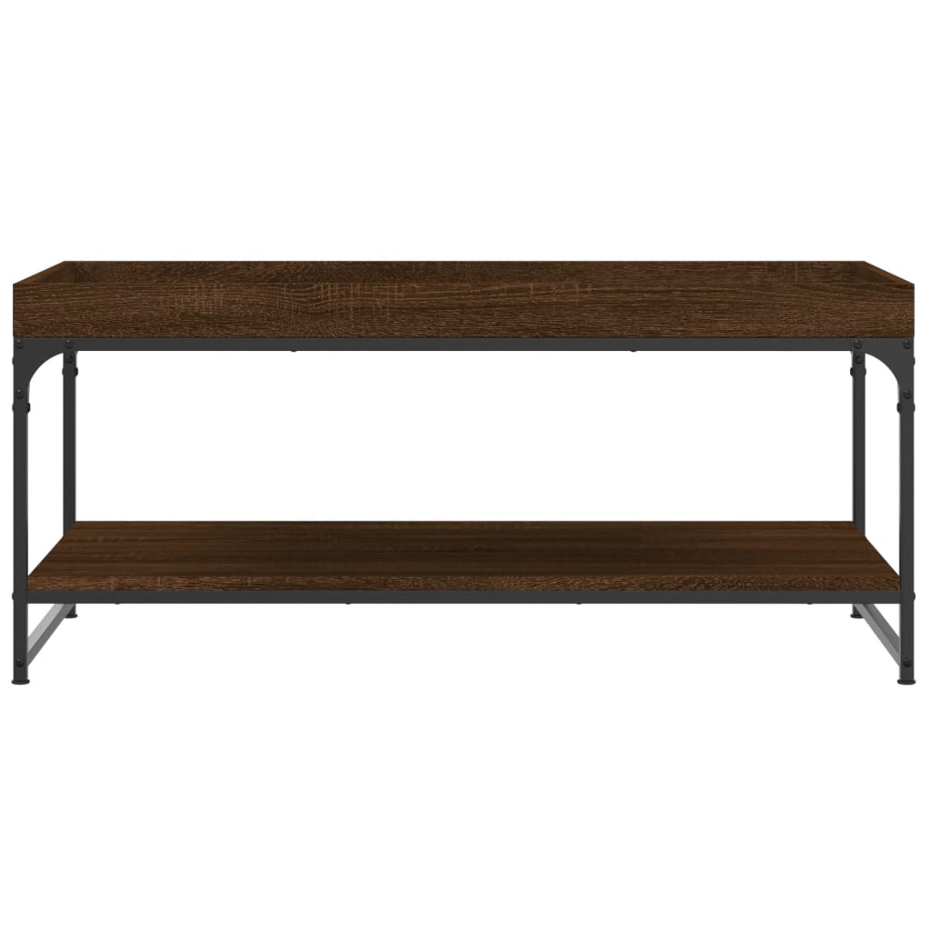 vidaXL Tavolino Salotto Rovere Marrone 100x49x45 cm Legno Multistrato