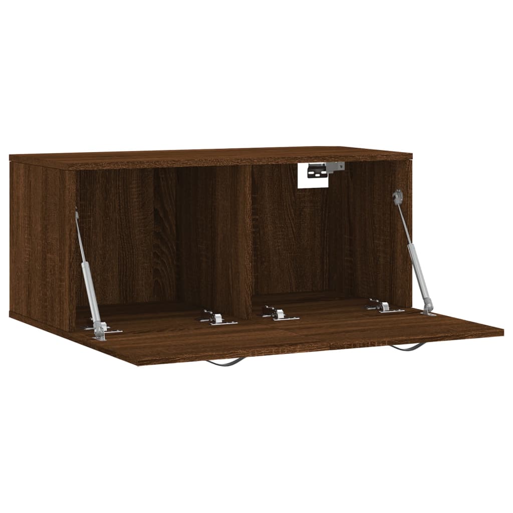 vidaXL Mobile a Parete Rovere Marrone 80x36,5x35 cm Legno Multistrato