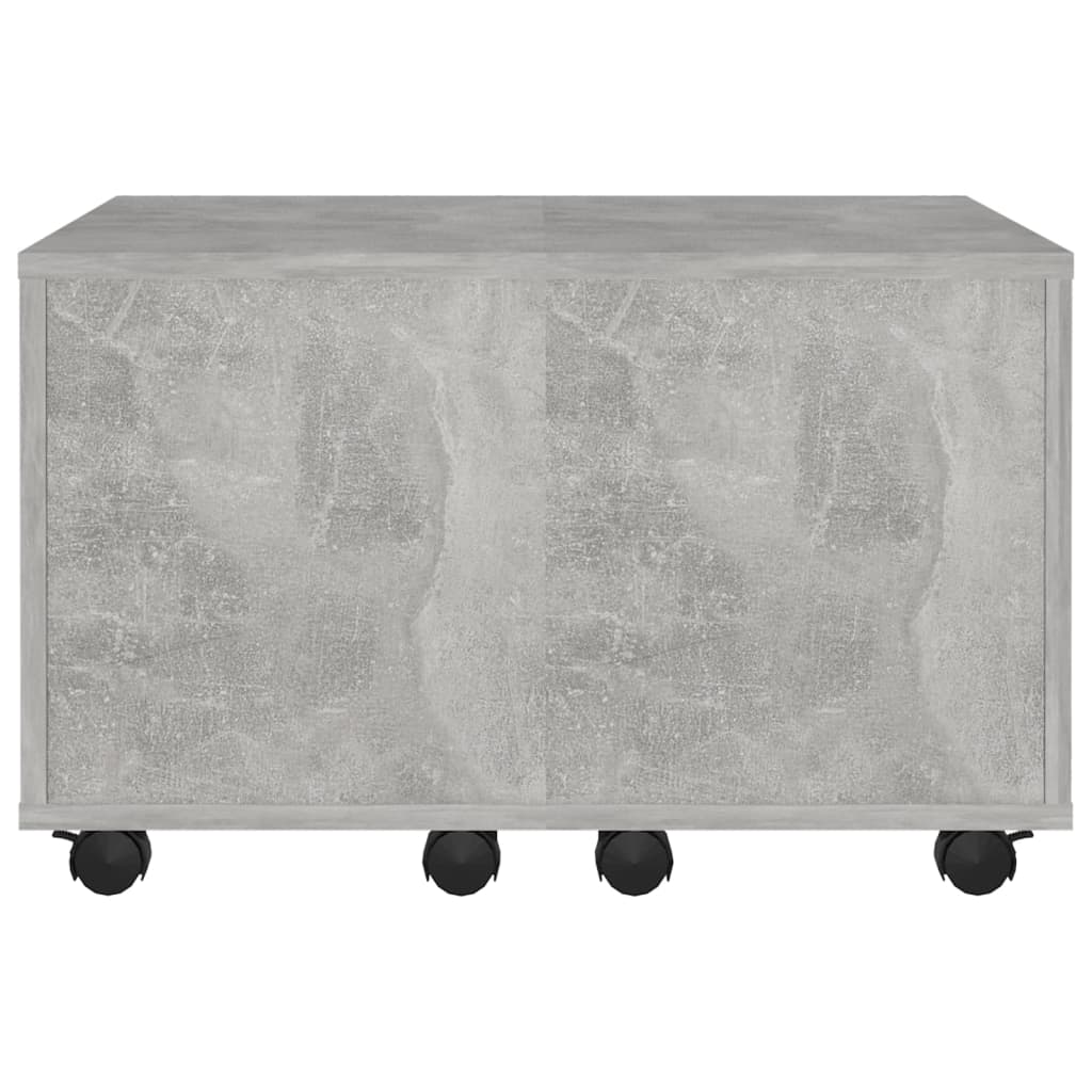 vidaXL Tavolino da Salotto Grigio Cemento 60x60x38cm Legno Multistrato