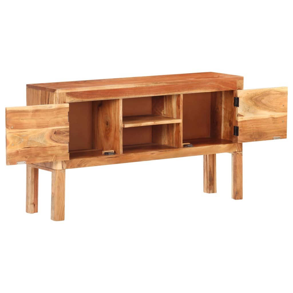 vidaXL Credenza 116x30x66 cm in Legno Massello di Acacia