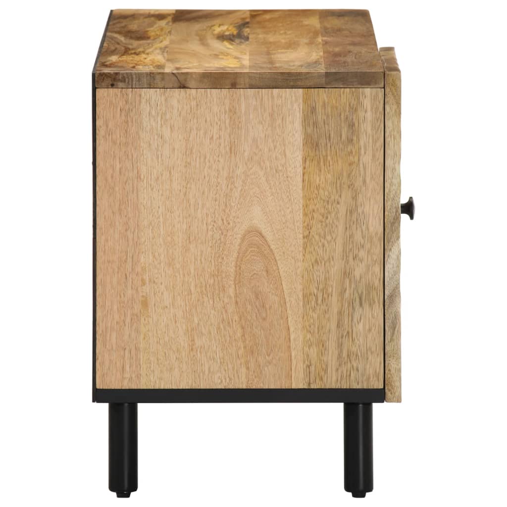 vidaXL Mobile Porta TV 80x31x46 cm in Legno Massello di Mango