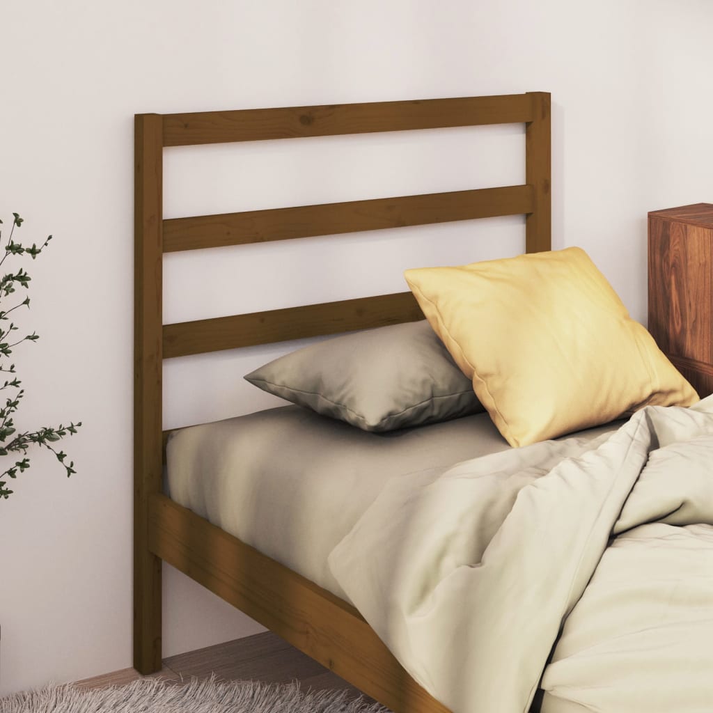 vidaXL Testiera per Letto Ambra 95x4x100 cm in Legno Massello di Pino