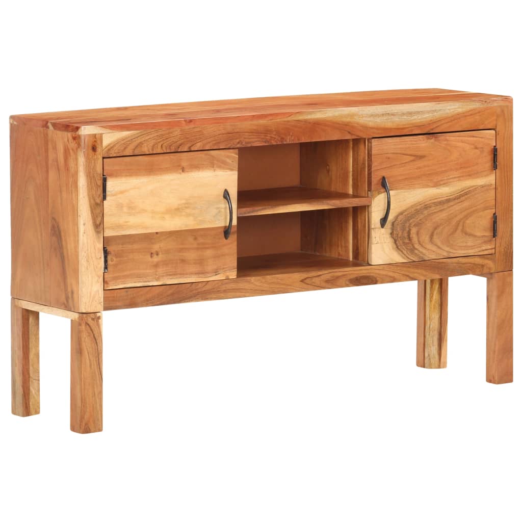 vidaXL Credenza 116x30x66 cm in Legno Massello di Acacia