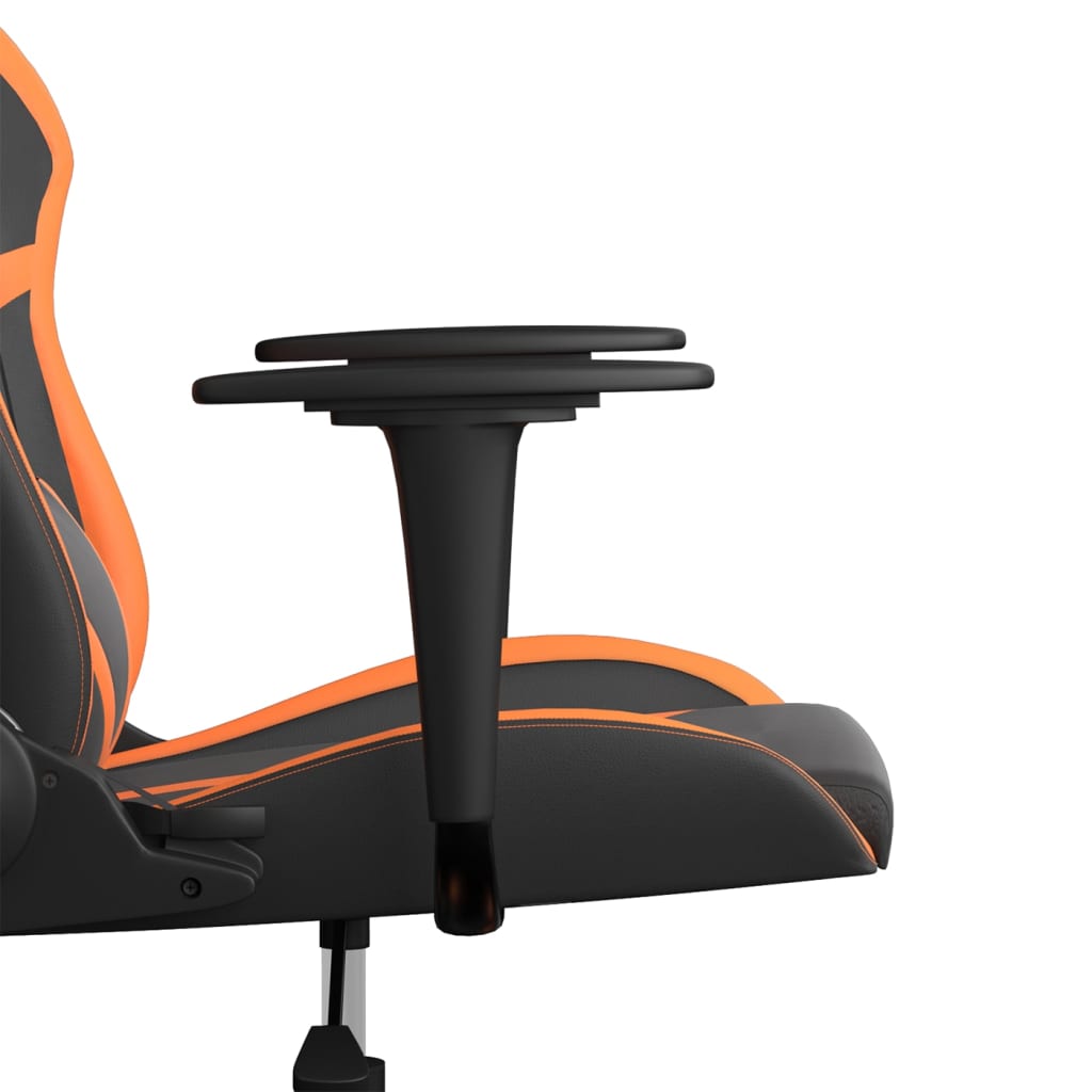 vidaXL Sedia da Gaming Nero e Arancione in Similpelle