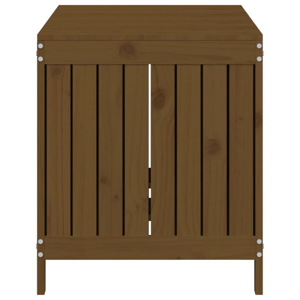 vidaXL Contenitore da Giardino Ambra 121x55x64 cm Legno Massello Pino