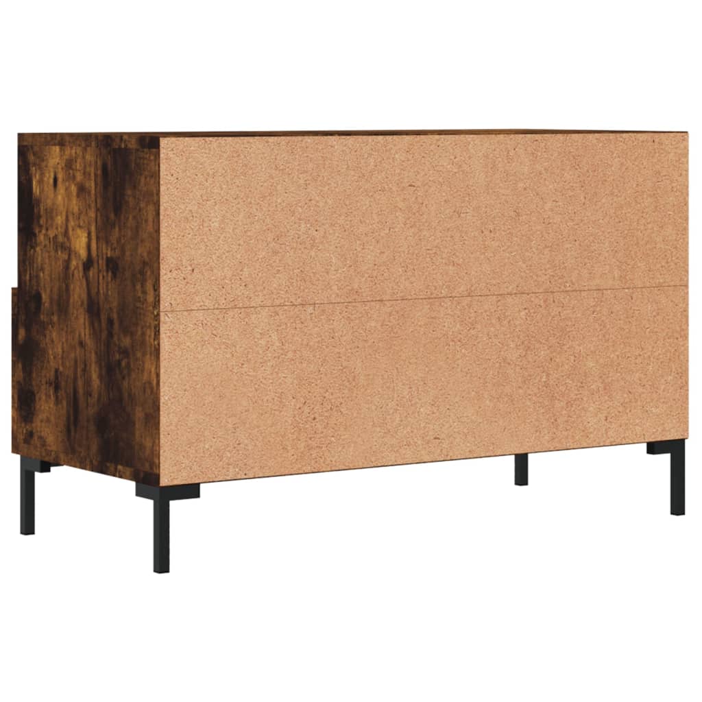 vidaXL Mobile Porta TV Rovere Fumo 80x36x50 cm in Legno Multistrato