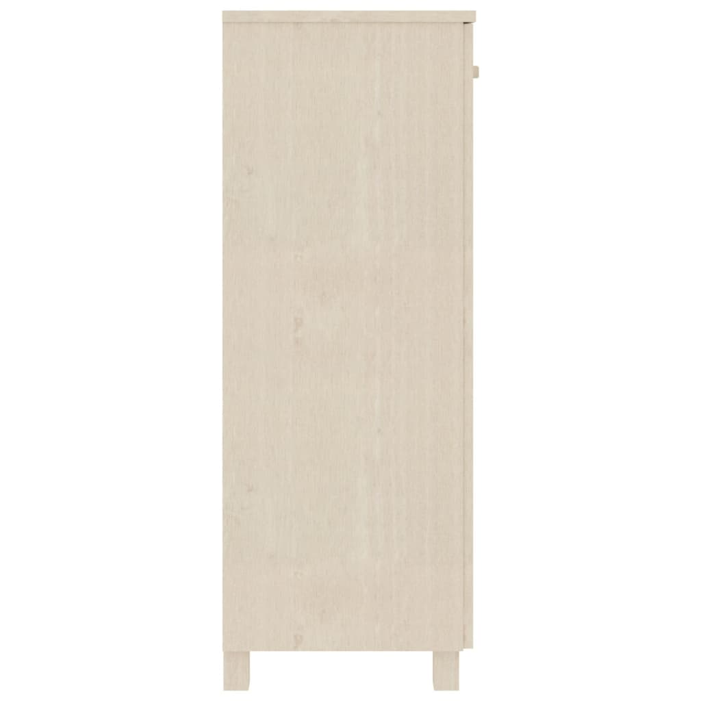 vidaXL Scarpiera HAMAR ambra 85x40x108 cm in Legno Massello di Pino