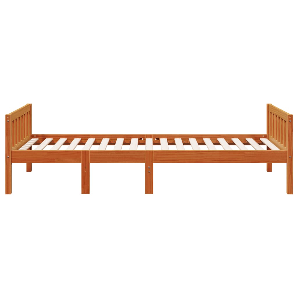 vidaXL Letto Bambini senza Materasso Marrone Cera 80x200 cm Legno Pino