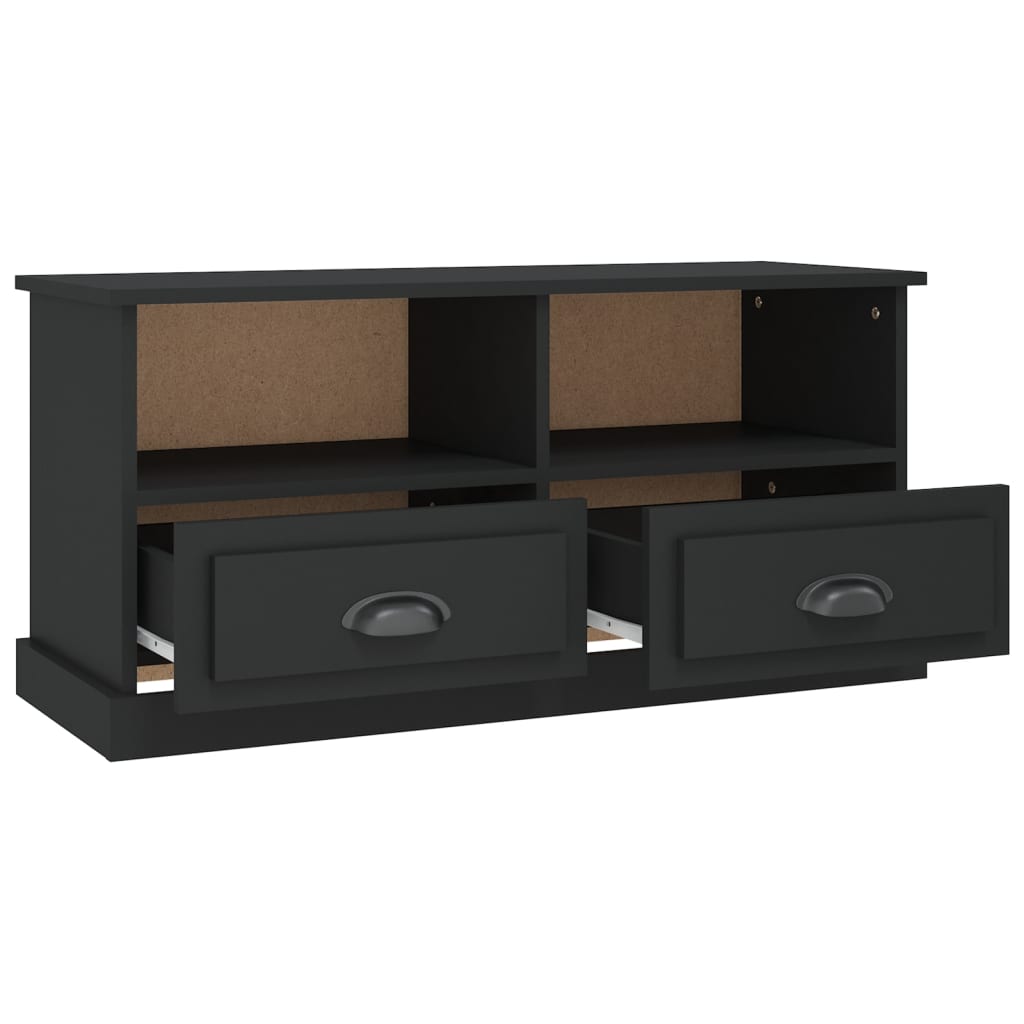 vidaXL Mobile Porta TV Nero 93x35,5x45 cm in Legno Multistrato