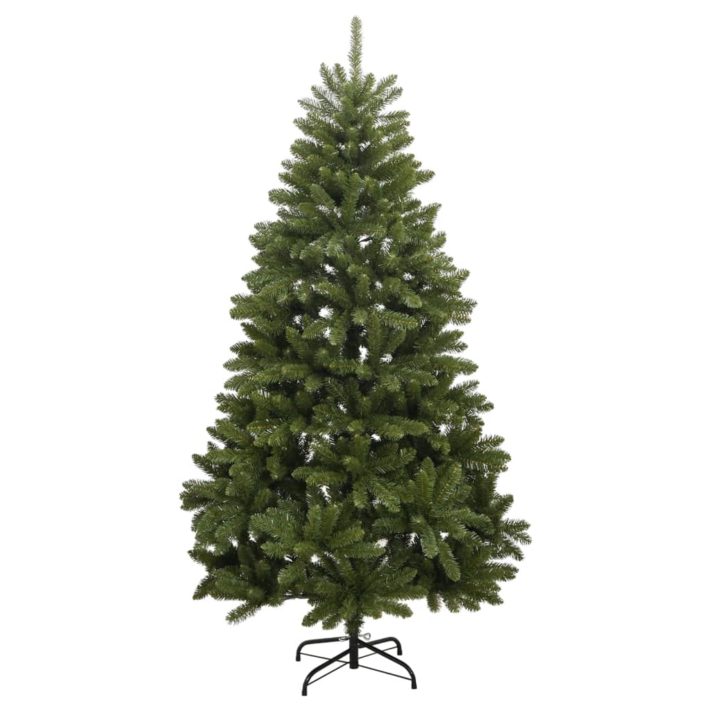 vidaXL Albero Natale Incernierato con 300 LED e Palline 180 cm