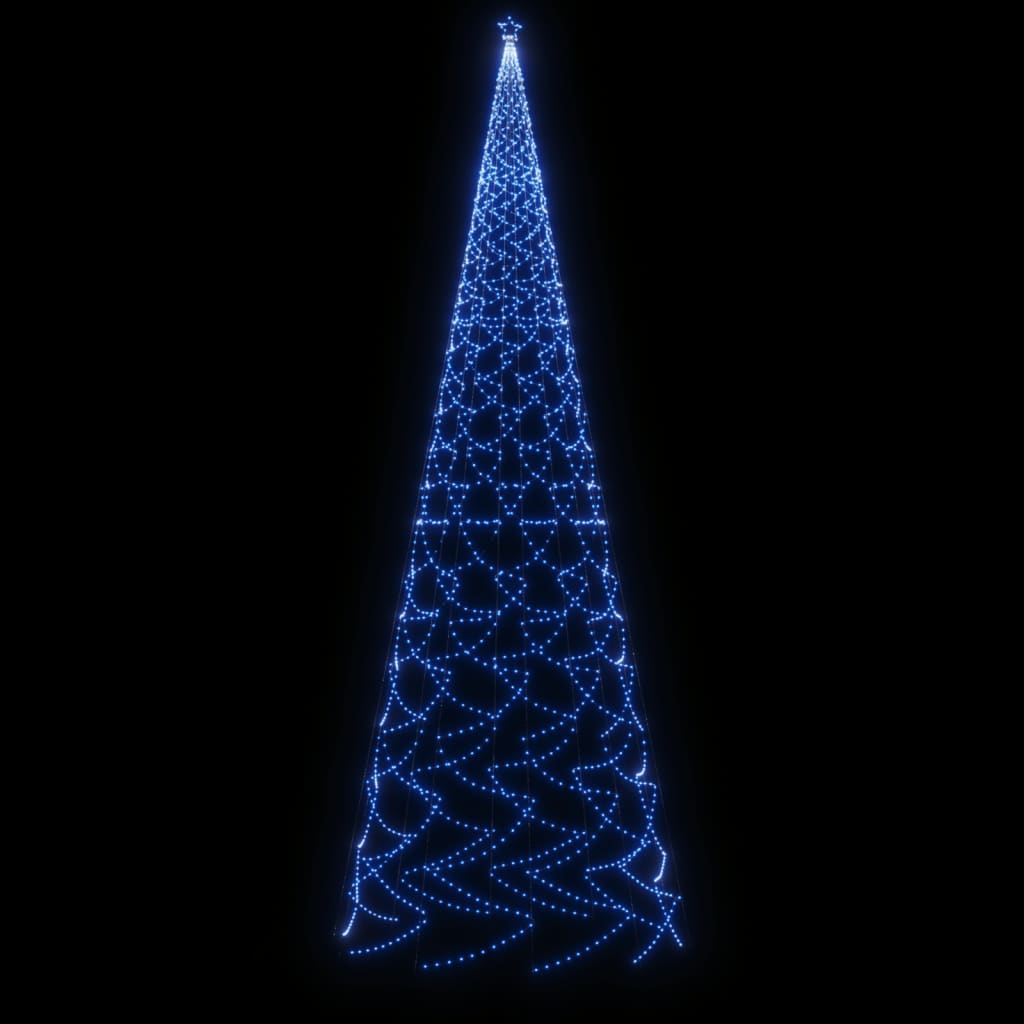 vidaXL Albero di Natale con Puntale Blu 3000 LED 800 cm