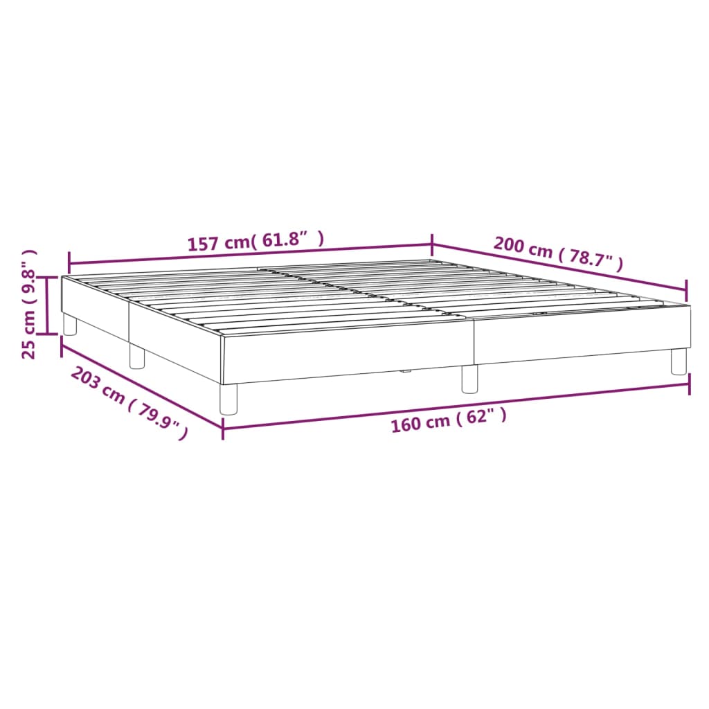 vidaXL Giroletto Tortora 160x200 cm in Tessuto