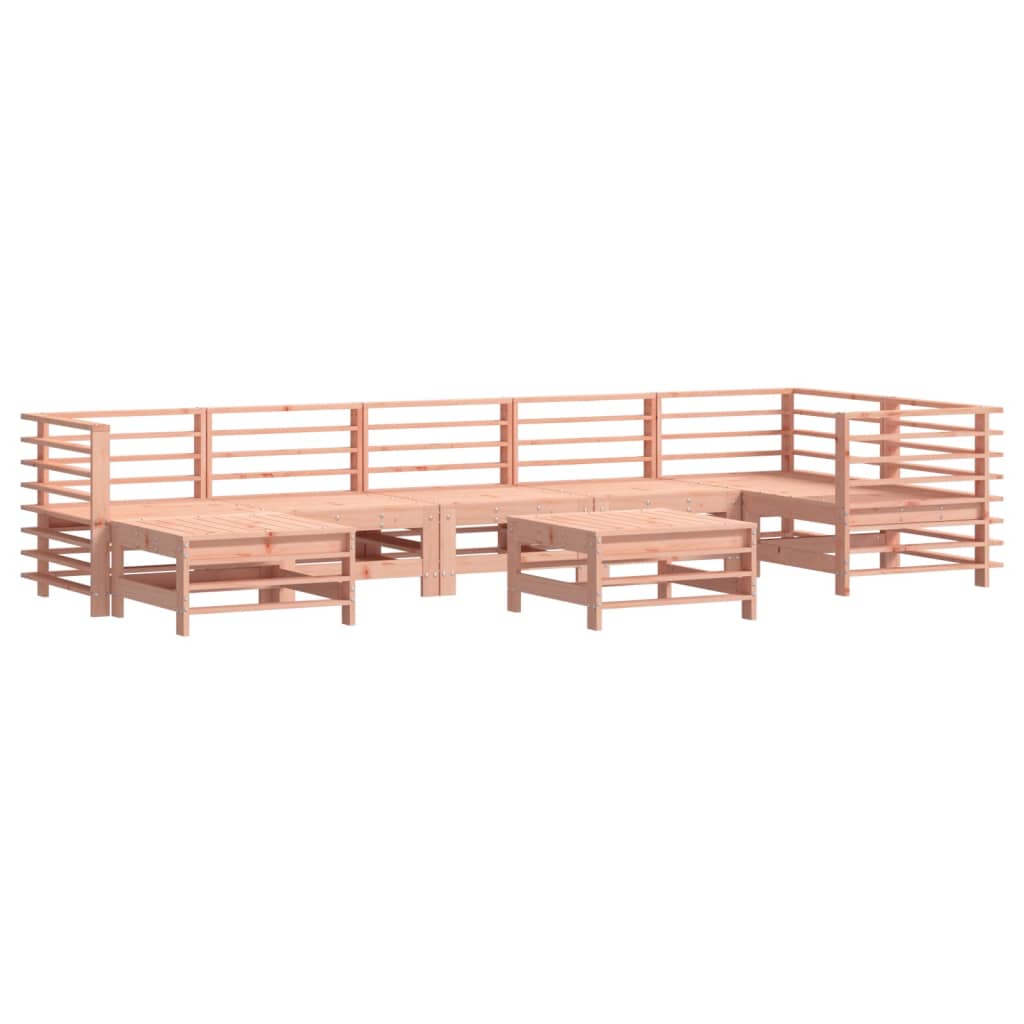 vidaXL Set Divani Giardino 8 pz con Cuscini Legno Massello di Douglas