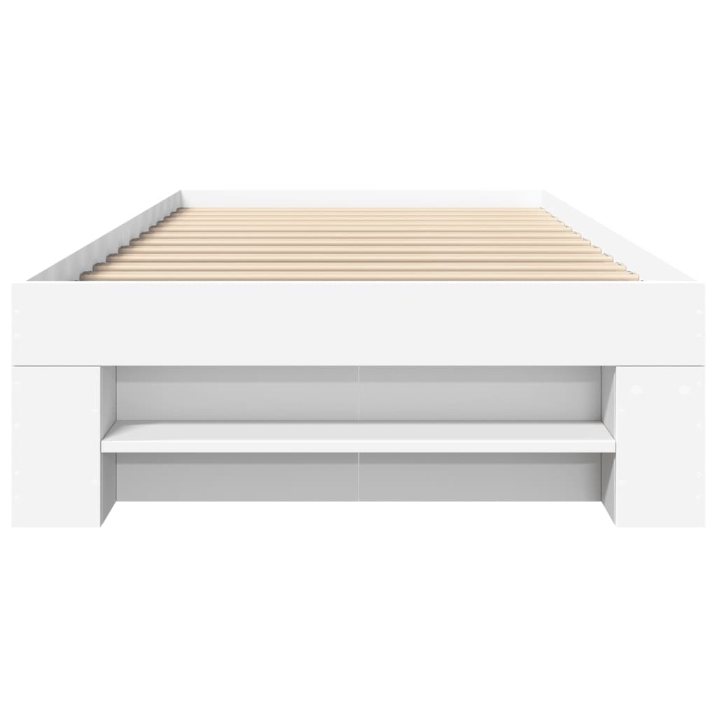 vidaXL Giroletto Bianco 75x190 cm in Legno Multistrato