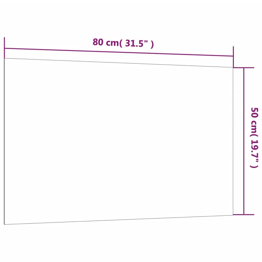 vidaXL Lavagna Magnetica a Parete Bianca 80x50 cm Vetro Temperato