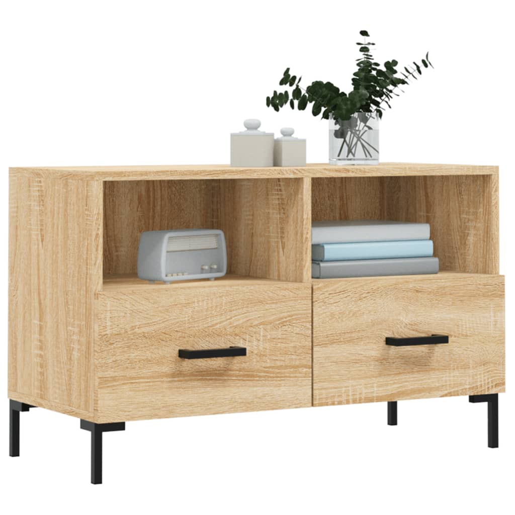 vidaXL Mobile per TV Rovere Sonoma 80x36x50 cm Legno Multistrato