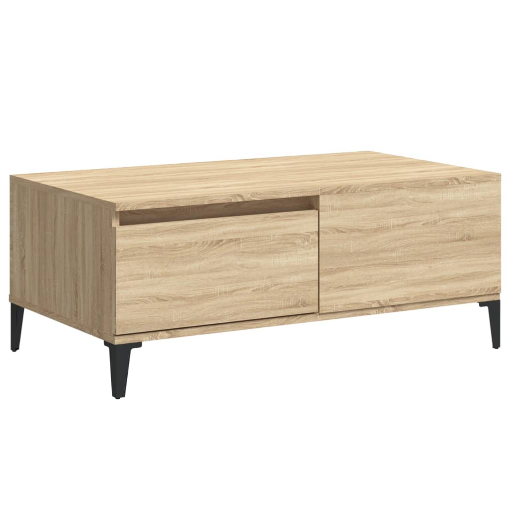 vidaXL Tavolino Salotto Rovere Sonoma 90x50x36,5 cm Legno Multistrato