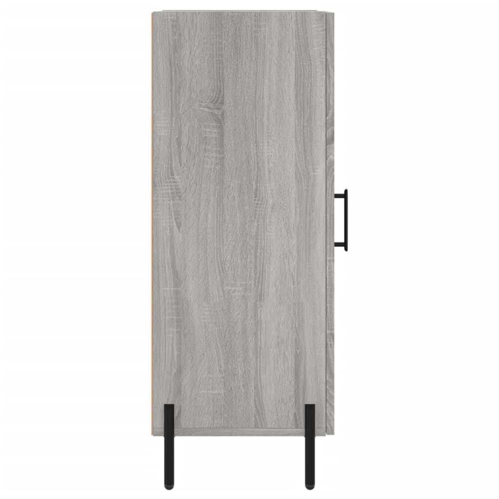 vidaXL Credenza Grigio Sonoma 34,5x34x90 cm in Legno Multistrato