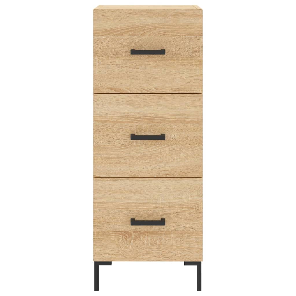 vidaXL Credenza Rovere Sonoma 34,5x34x180 cm in Legno Multistrato