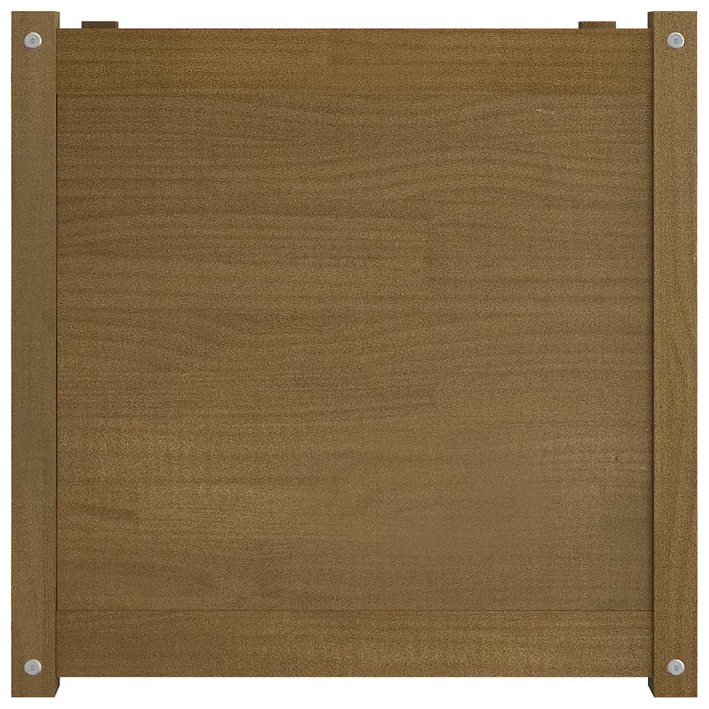 vidaXL Fioriera Giardino Marrone Ambra 60x60x60 cm Legno Massello Pino