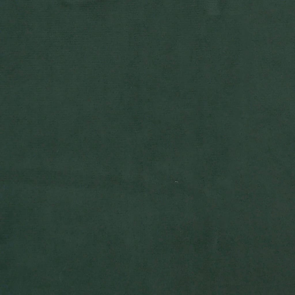 vidaXL Giroletto a Molle con Materasso Verde Scuro 120x200 cm Velluto