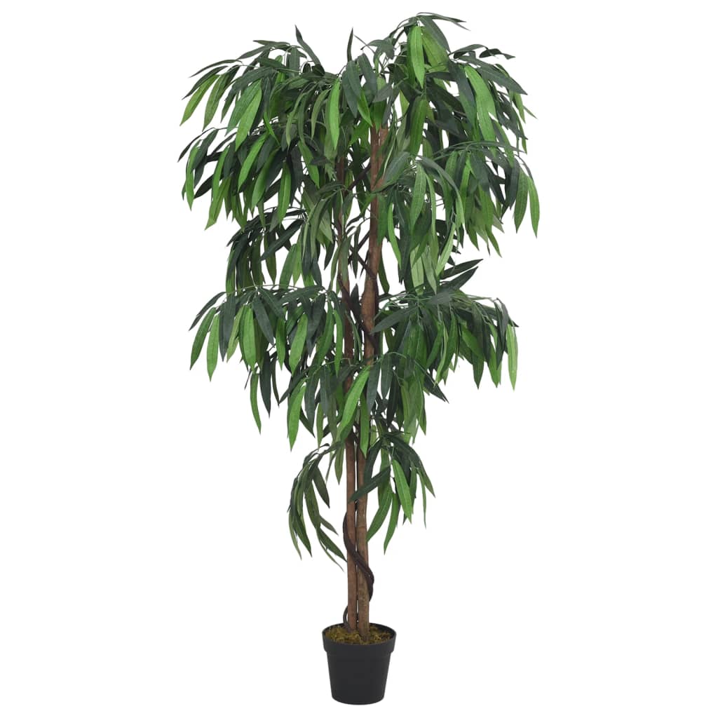 vidaXL Albero Mango Artificiale 300 Foglie 80 cm Verde