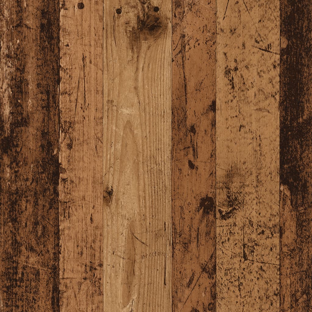 vidaXL Espositore con Portaoggetti Legno Antico 31x30x60 cm Truciolato