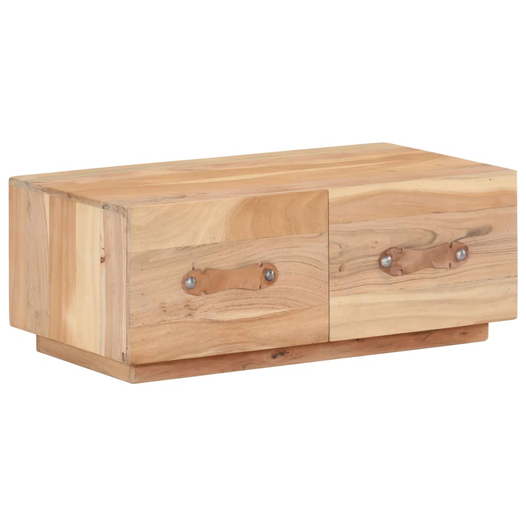 vidaXL Tavolino da Salotto 90x50x35 cm in Legno Massello di Recupero