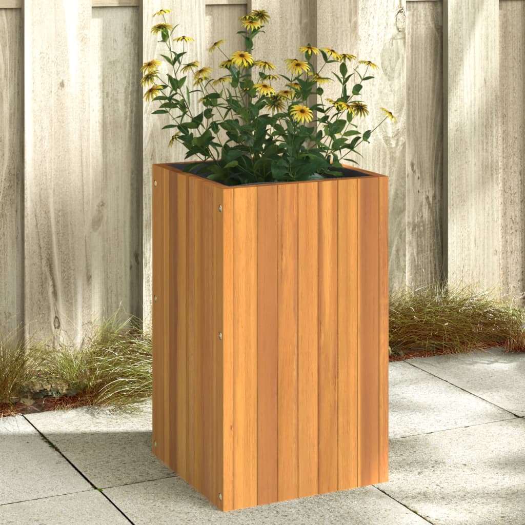 vidaXL Fioriera da Giardino 35x35x60 cm in Legno Massello di Acacia